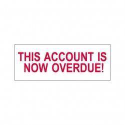 This Account is Now Overdue Stock Stamp OS-19, 38x14mm